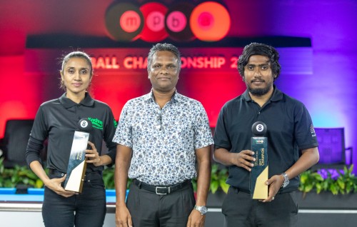 MPBA ge 8 Ball Championship ge Championkann Shaaz aai Faathy ah