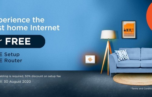 Fibre broadband hiley gulhaidhinumaai hiley router libey promotion eh Dhiraagu in fashaifi