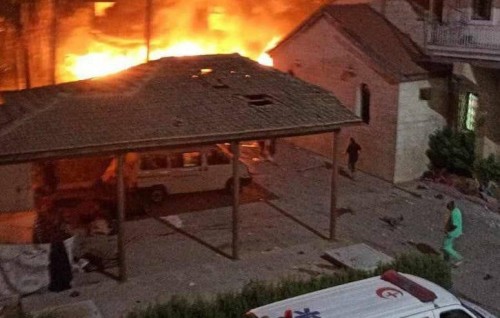 Gaza ge Hospital akah bon alhai 500 meehun shaheedhu kollaifi