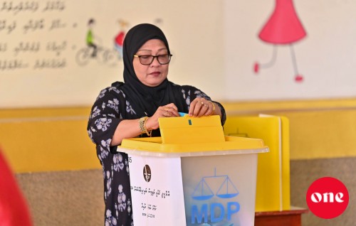 One Photo: MDP ge gaumee Majilis bi-election vote lun