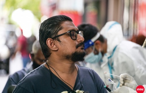 104 tested positive today, 35 from Male'
