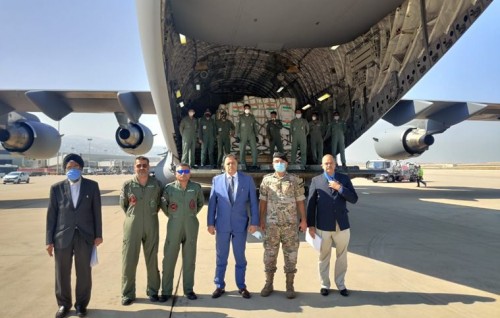 India sends 58 tonnes of emergency aid to Lebanon
