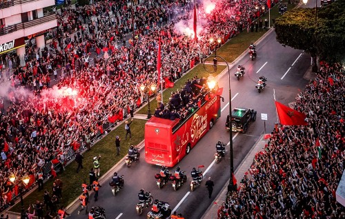Morocco team ahves rayyithun kee ''Champion'' inge maruhabaa eh