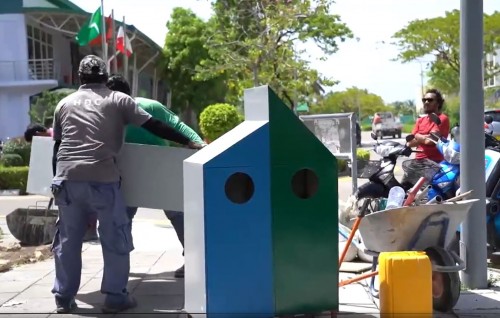HDC in Hulhumale' ge eki sarahahdhu thakugai dustbin bahattan fashaifi