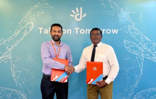 Beach volley tour ge Maldives challenge ge digital partner akah Dhiraagu