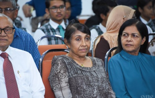 Madam Nasreena admitted at the hospital