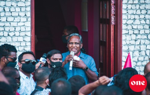 Gaumah heyo edhey bayaku mivaguthu muzaahraaeh nukuraane, Raees Solih ge nuseedhaa faadu kiyun Raees Waheed ah