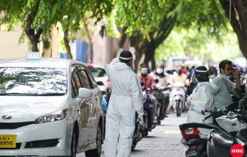 103 tested positive today, 35 from Male'