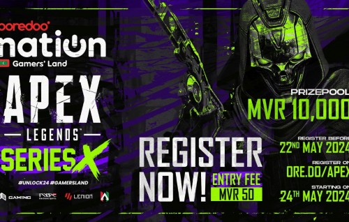 Ooredoo ge ''apex legends series x'' gai baiverivumuge furusathu hulhuvaalaifi