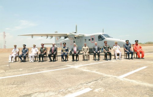 India in Lanka ah dornier aircraft eh hadhiyaakohffi