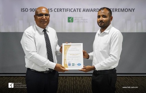 HDC ge hidhumaiythah ISO 9001:2015 mingandah