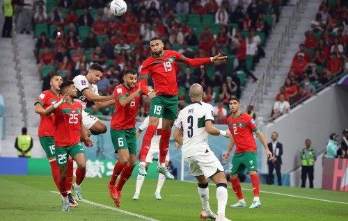 Photo: Portugal balikoh Morocco Semi ah