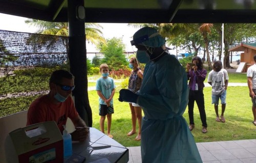 PCR sampling station established for passengers departing liveaboards