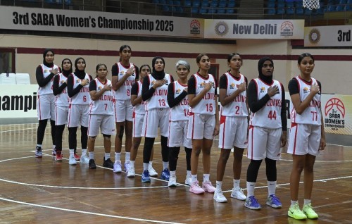 Raajjeyge anhen basket team in furathama faharah SABA mubaaraathuge final ah