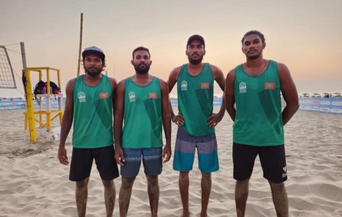CAVA beach volley tour gai Raajjey ge 2 pair ge feshun rangalhu koffi