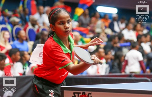 TT  world junior championship gai Dheema ge pair kulhunu mix doubles match in molheh