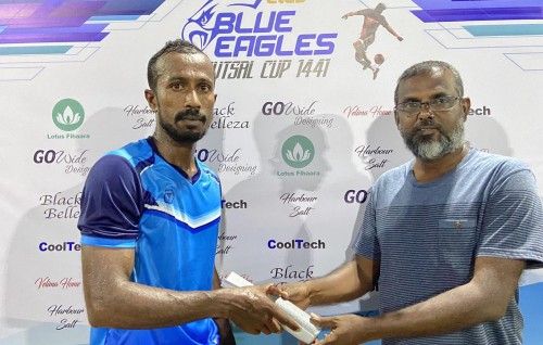 Club Blue Eagles cup: Reyge match thah Koff adhi Evil kaamiyaabu kuri iru Dholhaha aai Timber wolves ehvvaru