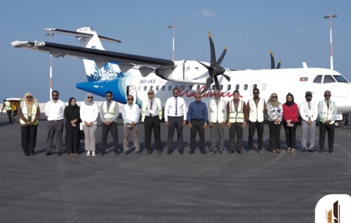 Hanimaadhoo airport gai aa apron eh hadhai, beynun kuran fashaifi, haahsa kuraanee jet parking ah