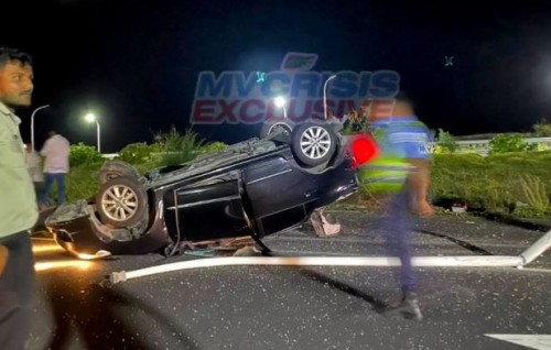 Speeding police car involved in dangerous accident