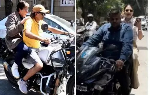 Amitabh aai Anushka helmet naalhai cycle dhuhvvi mahsala hoonu vehjje