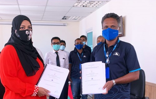 Hoarafushi Airport gai passenger terminal akaai fire building eh imaaraaiy kuran MTCC ah