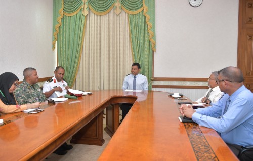 Vice President meets with officials regarding Safety during Sea Transportation