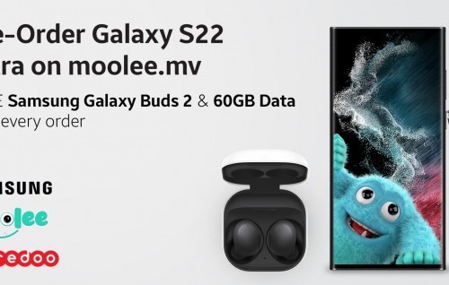 Ooredoo in Samsung S22 Ultra preorder ah hulhuvaalaifi