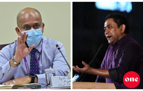 Shareef, Raees Yameen ah: bali gaboolu nukoh hithah erihaa ehcheh kiyumakee kuran reethi kameh noon!