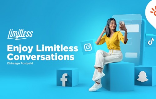 Dhiraagu postpaid customer innah ''limitless'' calls aai data libey package thakeh