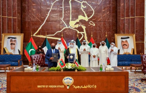 Maldives and Kuwait sign two MoUs to fortify cooperation between their respective Ministries of Foreign Affairs and in the field of Tourism