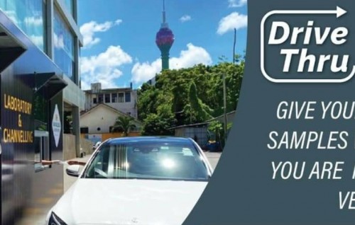 Lanka gai Drive-Through PCR testing facility eh gaaimkohffi