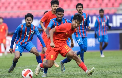 Qualification fahu match gai China in Raajjeyge zuvaan team kolhah 9 goal