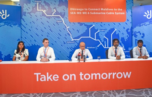 France in Singapore ah alhaa sarukaaruge submarine cable in ingilaabeh ahnaane: Raees