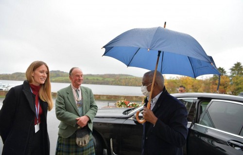 President and delegation arrive at Glasgow for COP26