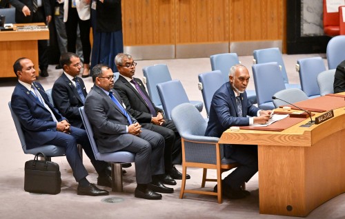 UN ge salaamathee majilis gai Raees govailevvee Veto baaru uvailumah