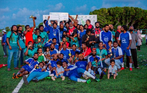 Raiyy card akaa ekuves Goalhi kolhah 4 goal jahai, Maabaidhoo in champion kan hoadhaifi