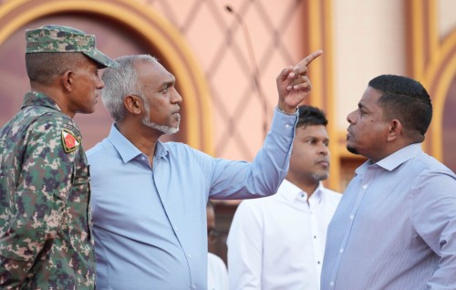 Photo: Huvaa kurevvumuge rasmiyyaathuge fahuge thayyaareethah Muizzu ballavailevvun
