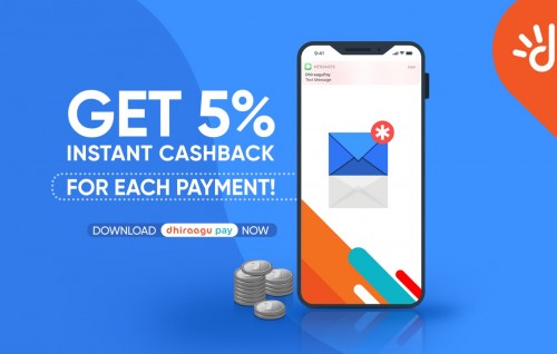 Dhiraagu pay in cash back promotion eh fashaifi