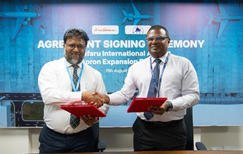 Maafaru airport ge apron bodukuran MTCC aa havaalu koffi