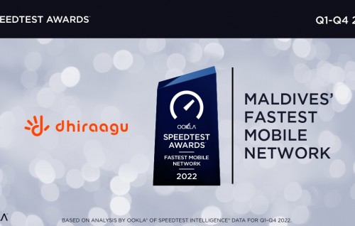 Dhiraagun 2 vana faharah Raajjey ge enme haluvi mobile network ge award haasil koffi