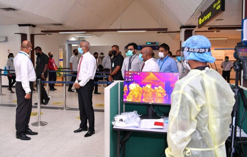 #OnePhoto : Border hulhuvaalaairu Airport ge thayyaareethah Raees bahllavailehvvun