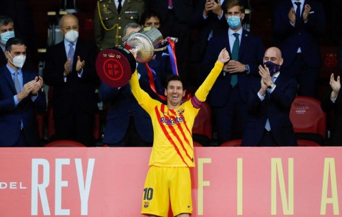 Messi ge final eh, Barca in Copa Del rey ufulaalaifi