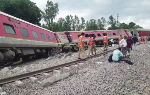 Two dead, several injured after train derails in India