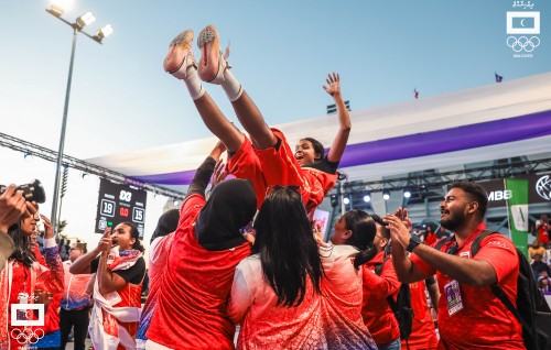Basket anhen adhi firihen 3 on 3 team ahves bronze medal