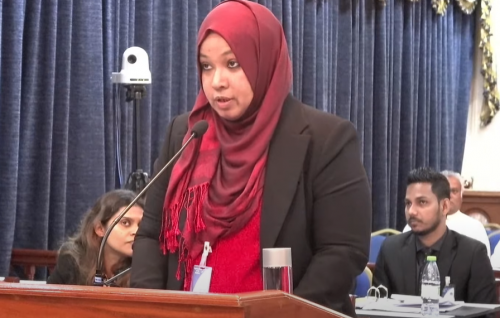 Nasheed ge massala Majilis nizaamuge therein kuriah gendhan Niusha dhevvee 4 halleh