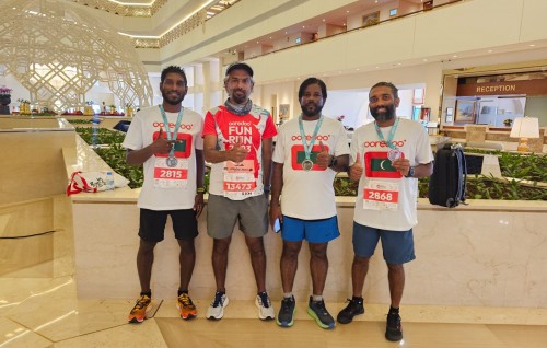 Ooredoo ge naseebuverin Doha marathon gai dhuvefi