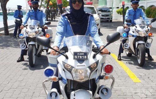 Female officer on VVIP motorcade for the first time