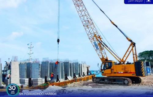 Foakaidhoo Harbor Project well underway
