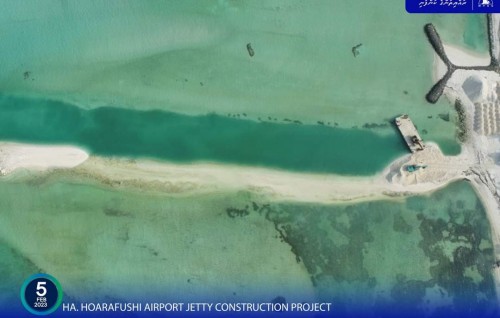 Hoarafushi Airport jetty ge neru funn kurumuge masakkathuge bodu baeh nimijje