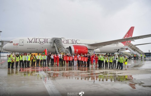 Virgin Airline in Raajje aai London aa dhemedhu seedhaa dhathuruthah fashaifi